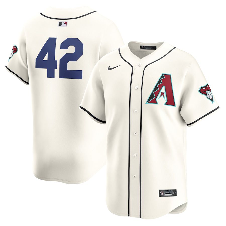 Men Arizona Diamondback 42 Jackie Robinson Nike White 2024 Day Home Limited MLB Jersey